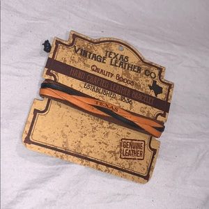 VINTAGE “Texas” LEATHER BRACELET